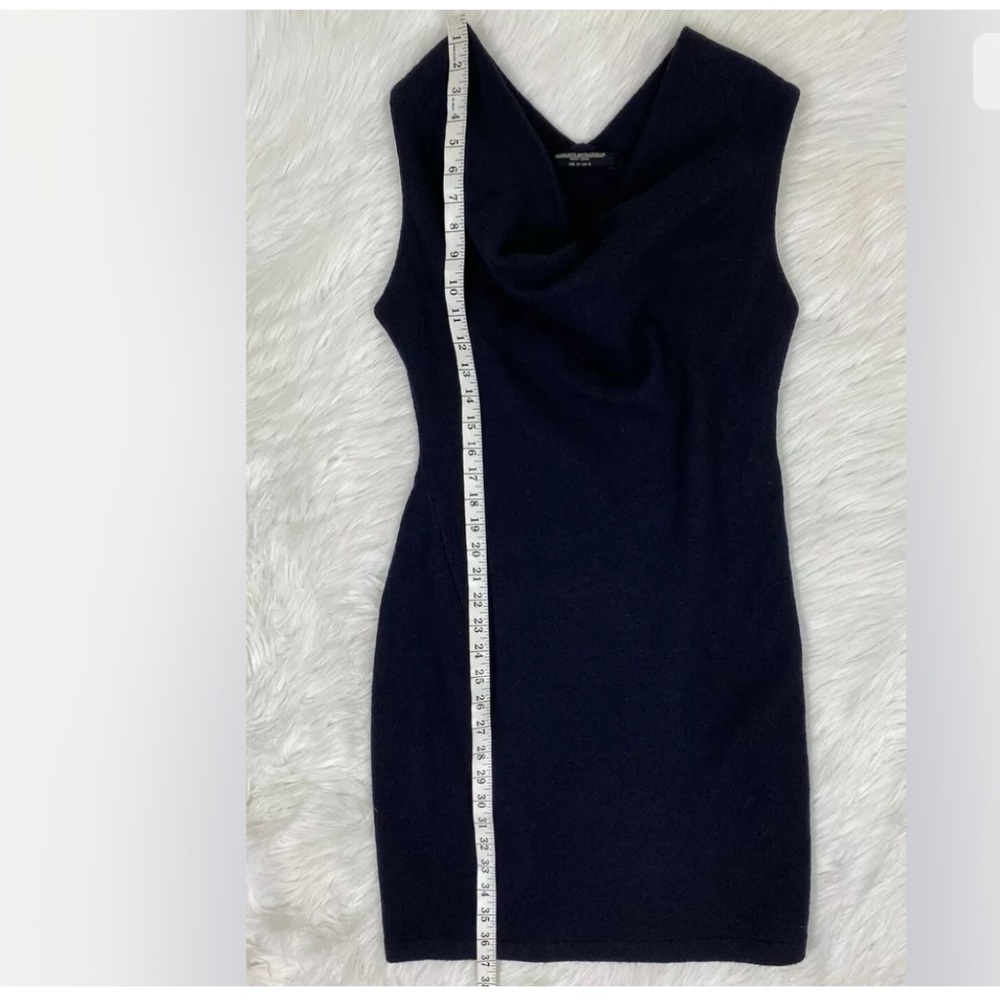 All Saints Boiled Wool Cowl Neck Dress Sz 6 - Picture 7 of 9
